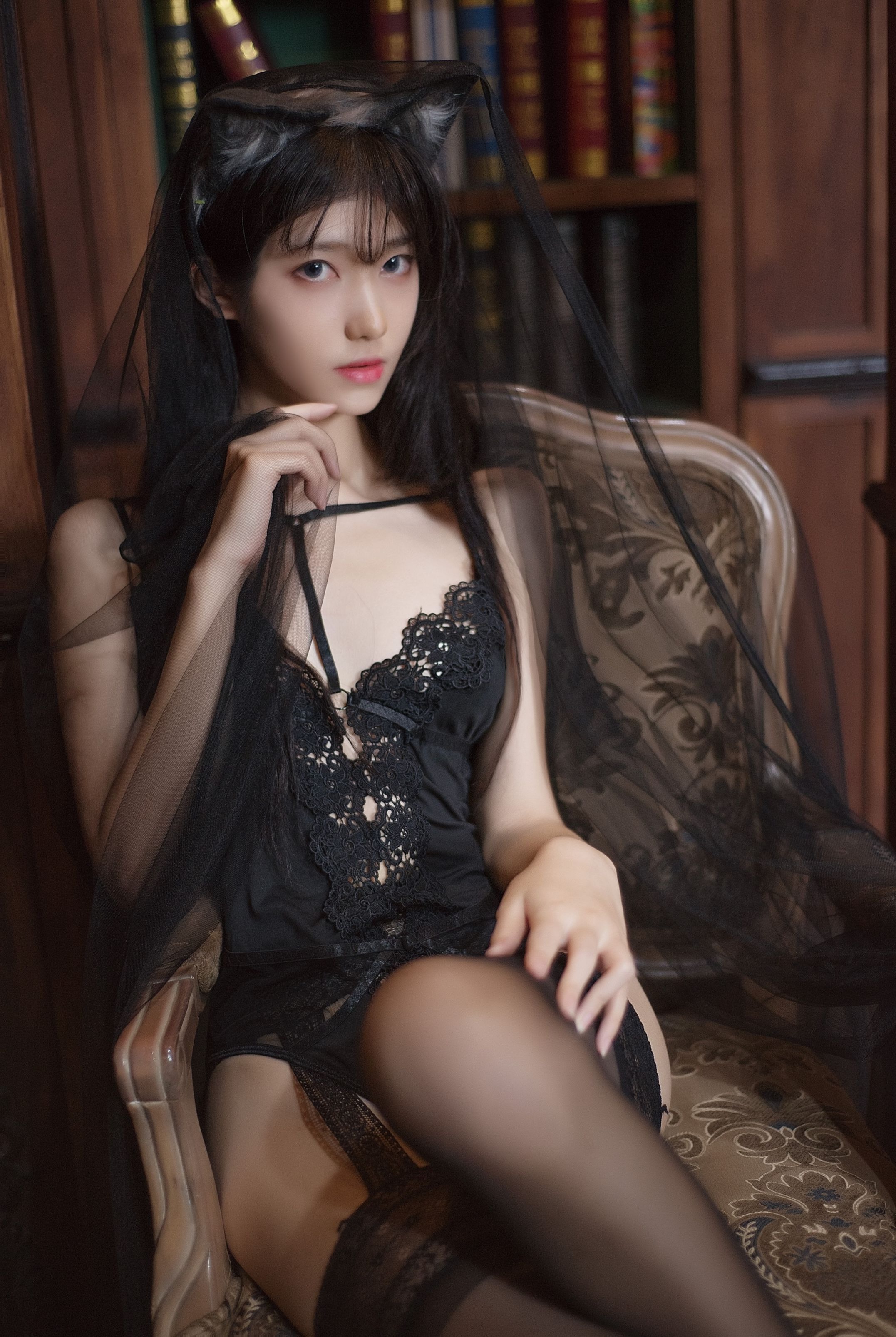 南桃Momoko – 黑内衣福利向