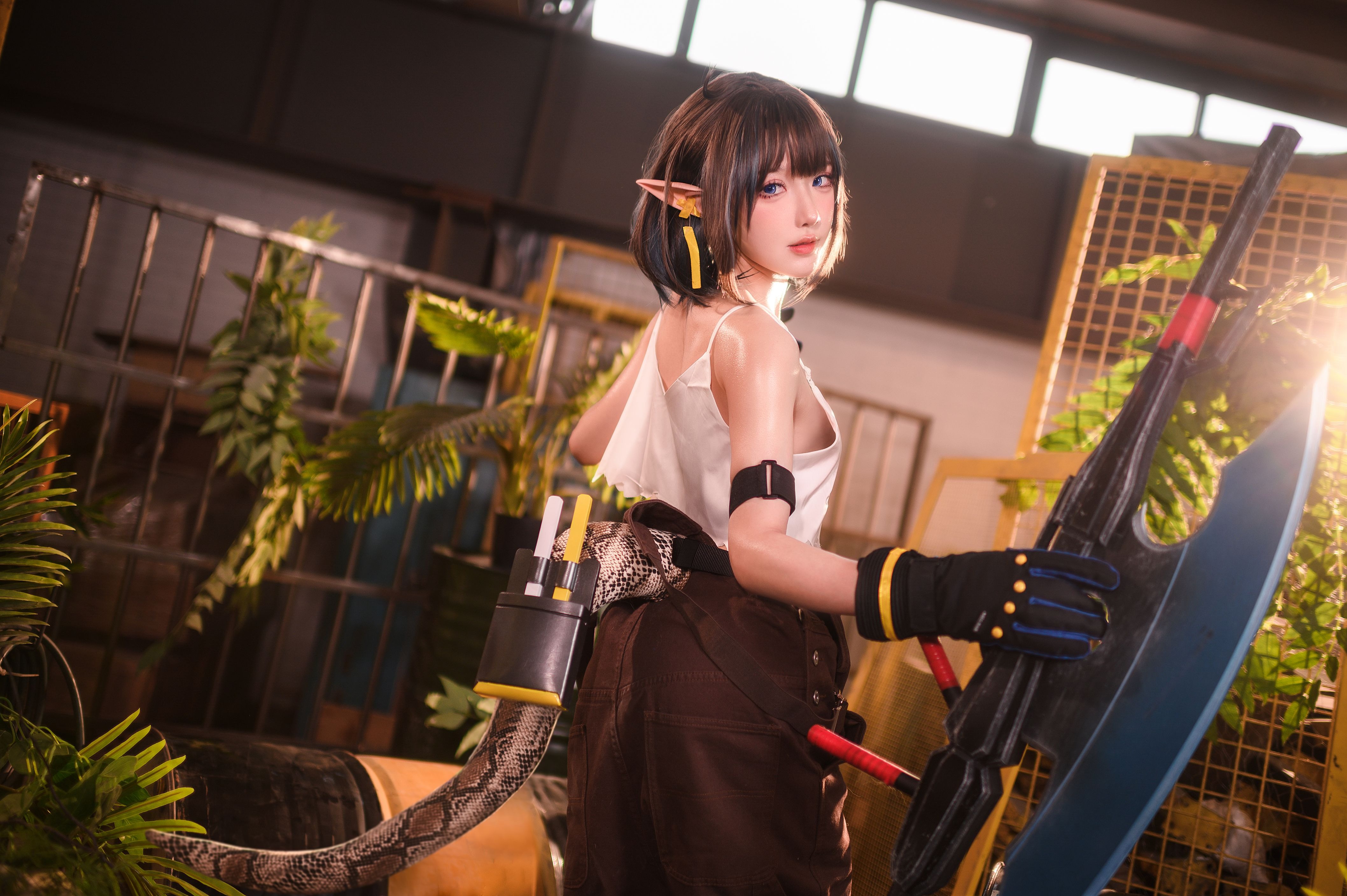 阿包也是兔娘 -06月舰长 明日方舟 森蚺 [33P+507MB]